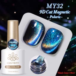 BORN PRETTY 10ml 9D Polaris Light Cat Magnetic Gel Black Base Needed Semi Permanent Soak Off UV Gel Varnish Manicure