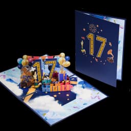 Anniversary Card, Pop Up 1st 18th 21th Birthday Card, Anniversary Number Greeting Cards for Wedding Wife Husband Girlfriend