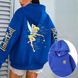 Tinker Bell Anime Men Cartoon Hoodie Women Pullover Tops Outdoor New Fashion Autumn Spring Couple Sweatshirts Clothes