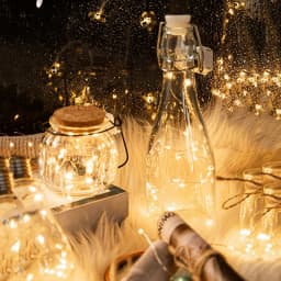 5Pcs LED Fairy Lights Button Battery Light String Christmas Wedding New Year Bedroom Living Room Garden Decoration Garland
