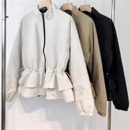 LANMREM Autumn Winter New Zipper Stand Collar Down Jackets Trendy Loose Casual 90 White Goose Drawstring Waist Short Winter Coat