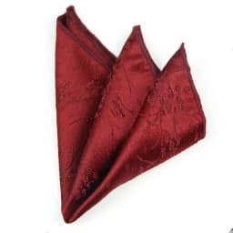 Black White Pocket Square Dark Flower Pattern Solid Color Handkerchief Men Suit Business Chest Scarf Polyester Wine Hanky Cravat
