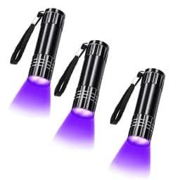UV Flashlight 395-400nm Black Light Flashlight Ultraviolet Lamp UV Torch UV Light Detector for Pet Urine Stain Dry Stain