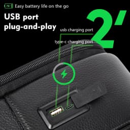 15.6 inch Laptop Backpack Men 100% Genuine Leather Men's Backpack USB Charge Backpacks Travel Bag Schoolbag Student Bookbag