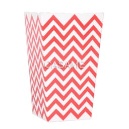 6pcs Rose Gold Pink Stiff Paper Mini Party Popcorn Boxes Pop Corn Candy/ Sanck Favor Bags Wedding Birthday Movie Party Tableware