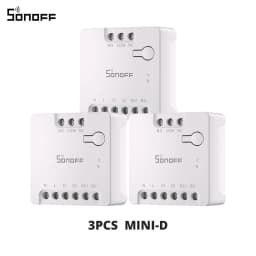 SONOFF MINI-D Dry Contact WiFi Smart Switch ESP32 Chip Matter Compatible AC/DC Input 1-10PCS Set Smart Scene via EWeLink Alexa