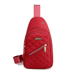 Neutral Style Backpack for Men and Women, with Multiple Color Slanted Fabric and Nylon Material. Suitable for Travel.