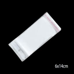 100pcs mix size Opp Self-Stick Hanging Transparent Packaging Bracelets Earrings Necklaces Gift Bags for Jewelry Box Package