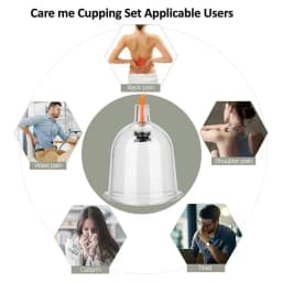 32 Cans Back Vacuum Cupping Device Set Professional Suction Cup Massage Meridian Dredge Vacuum Suction Treatment Cupping Device