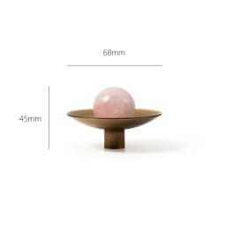 Tinyhob Vintage Antique Bronze Spotted Stone Kitchen Cabinet Furniture Handle with Base / Brass Cupboard Pull Shoe Cabinets