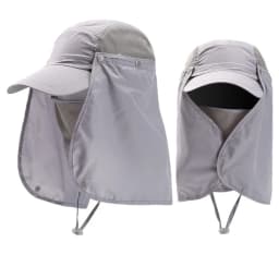 Men Women Wide Brim Sun Protection Hat with Neck Flap for Spring Summer Hiking Fishing UPF 50+ UV Protection Outdoor Cap