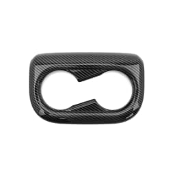 Carbon Fiber Style Front Water Cup Holder Frame Trim Cover For Hyundai Aini Krypton 5 IONIQ 5 2022+LHD RHD