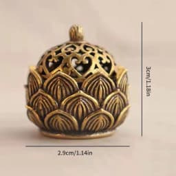 Home Lotus Incense Holder,Small Inscent Cone Burner,Mini Asian Style Lotus Flower Zen Decor Gift