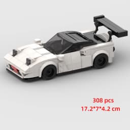 Technical Speed Car MOC City Vehicle Racing Car Rally Building Blocks Bricks Set Retro Ornament Diy Toys For Adults Gifts
