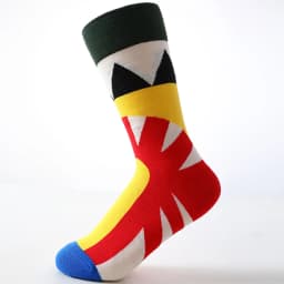 Combed cotton new lighthouse retro Japanese tide socks men and women embroidered mid-tube socks