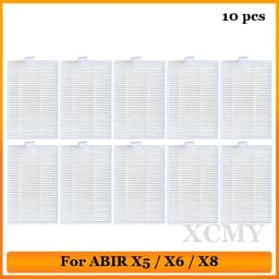 For ABIR X5 X6 X8 Genio Navi N600 Robotic Vacuum Cleaner Replacement Parts 3-Arm Main Side Brush Hepa Filter Spare Parts