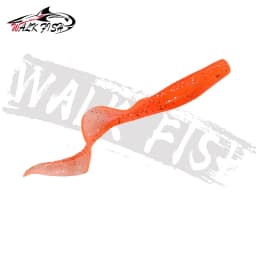 WALK FISH 10Pcs Spinpoler 60MM 80MM Lifelike Fish Lure Bait Worms Artificial Silicone Soft Lure Bass Pike Fish Lure Wobbler