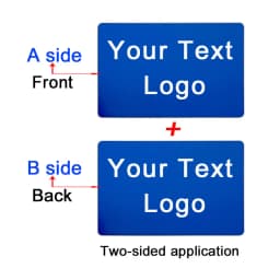 86x54x0.4mm Personalize Your Logo Text Aluminium Plate Custom Badge Adhesive Tape ID Door Wall Mailbox Business Card Name Tag