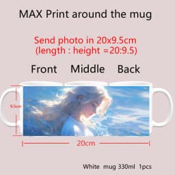 Custom Photo and Text Coffee Mug - Personalized Tea Cup Mugs for Valentine's Day, Christmas Gift