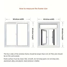 Black anti-mosquito window screen with zipper, self-adhesive mosquito net, invisible sheer, anti-mosquito