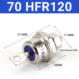 85A/40A/25A 1200V Positive Cathode/Negative Anode Stud Mount Diode Rectifier Diode Accessories Electrical Appliances Testing