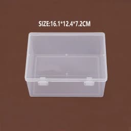 Plastic Storage Containers Box with Lid Big Capacity Clear Rectangle Box for Collecting Small Items, Beads, Crafts Accessories