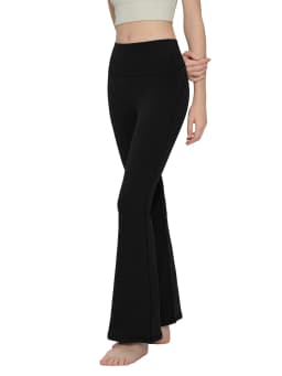 Women's High Waisted Tight Fitting Hip Lifting Slim Leg Long Yoga Flared Pants Breathable Comfort Fitness Leisure Sports Pants