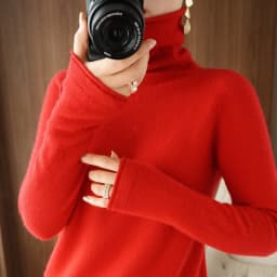 Autumn Winter Women Sweaters Turtleneck Long Sleeve Solid Slim Fit Basic Knit Tops Warm Bottoming Shirts High Strecth Pullovers