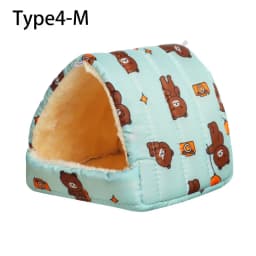 Cute Small Animal Sleeping Bed Hamster House Mini Pet Rabbit Squirrel Winter Warm Nest Comfortable Guinea Pig Nest
