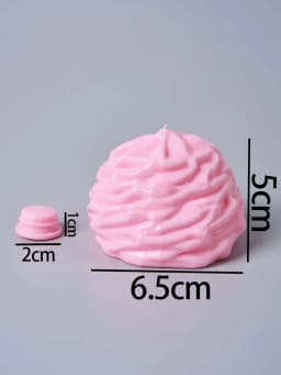 Cream Shape TPR Empty Ball Skin DIY Fill Slime Stress Tool Accessories Squeeze Fidget Toy Crafts Making for Adults