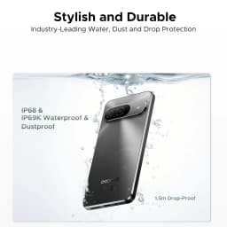 DOOGEE B10 Smartphone IP68 Waterproof Android 16 6.63”Helio G100 7600mAh Battery 48GB RAM(6+42) 256GB ROM Google Pay Supports