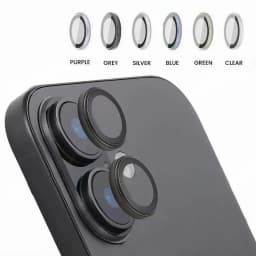 3D Metal Lens Protector Glass For iPhone Duo 18 Pro 18 Pro Max 17 Alloy Back Camera Ring Cover For iPhone 17 Pro 16 Pro Max Lens