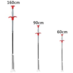 Length 60/160cm Bend Curve Grabber Spring Grip Tool for Home Garden Usage 4 Claw Flexible Long Reach Pick Up Tool