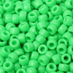 100pcs 200pcs 6x9mm Pony Beads Acrylic Large Hole Barrel Beads Solid Color Loose Spacer Beads DIY Handmade Beading Accessories