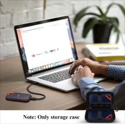 External Hard Drive Case for SanDisk Extreme Portable SSD 1TB 2TB 4TB 500GB External Solid State Drive, Bag for 2 SSD (Box Only)