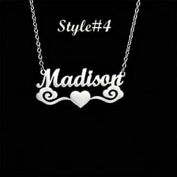 Multi-style Heart Name Design Personalized Pendant Necklace Woman Stainless Steel Silver Gold Name Customized Necklace Jewelry