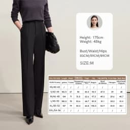 AMII Women Pants 2025 Winter Minimalist Solid Color Commuter Office Ladies Pants Versatile Casual Woven Woman Trousers 12524070