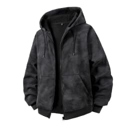 Men Oversized Hooded Sweatshirt Outer Jackets Men Seasonal Daily Loose Pullover Tops Men Soft Thick Knitted Hooded Sweatshirts