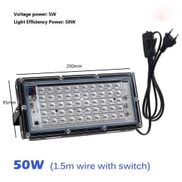 220V 50W 300W LED Ultraviolet UV Curing Lamp 395nm 365nm 405nm UV Glue Printing Spraying Painting Resin Ink Resin DIY Curing