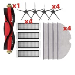 Brush Mops Hepa Filters for Roborock S5 S50 S502 S55 S6 Pure E4 for Robot 1S SDJQR01RR Vacuum Cleaner Accessories