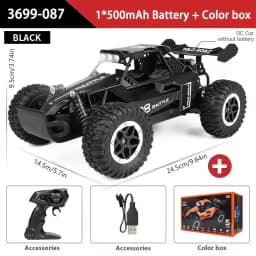 1:16 Scale Remote Control Monster Truck High Speeds 20KMH Off-Road RC Car with LED Lights for Adults Kids Durable Gift Ready for