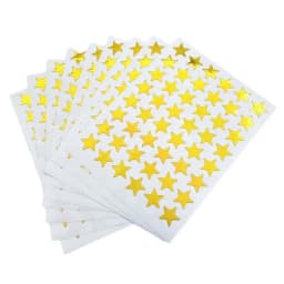 10sheets/bag Gold Star Sticker Stamping Five Pointed Star Sticker Student's Reward Sticker Teacher Praise Label