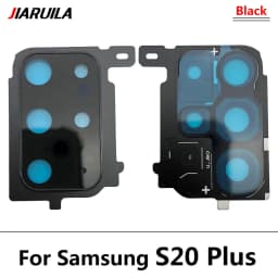 New For Samsung S20 Ultra S20 Fe S20 Plus S20 Repair Replace Back Camera Glass Lens Cover with Frame Holder Replacement Part