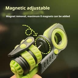 EDC Fidget Roller Spinner Paragraph Ring Fingertip Flywheel Ratchet Wheel Magnetic Push Card Sensory Relieve Stress Relief Toy