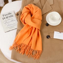 70Color Solid Winter Women Scarf Warm Thicken Cashmere Shawl Outdoor Tassels Pashmina Lady Wrap Windproof Scarves Fashion Luxury