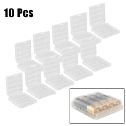 10Pcs/Set Battery Case Plastic Storage Box For 4xAA 5xAAA Batteries Protecting Case Cover Tool Container Batteries Parts