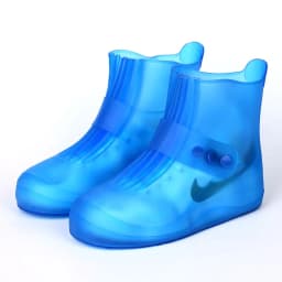 Thicken Shoe Protector Men Waterproof Shoe Covers Blue Overshoes Water Proof Boot Covers Galoshes Women Reusable Rain Shoe Cover