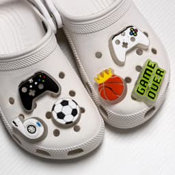 1PCS Pink Nurses Mom LED Shoes Charms Gamepad Turbo Football Shoe Decoration Accessories Rainbow Flower Doughnut Pins Clog