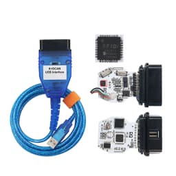 For BMW K+DCAN With FT232RL Diagnostic Cables Connectors For BMW 20Pin OBD2 Extension Cable To 16Pin IN-PA K DCAN Switch USB