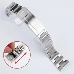 20mm Width 904L Solid Stainless Steel Watch Band Brushed Polished Oyster Bracelet Folding Buckle Glide Lock Clasp FOR RELOX SUB
